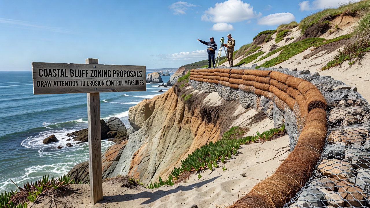 Coastal Bluff Zoning Proposals Draw Attention to Erosion Control Measures