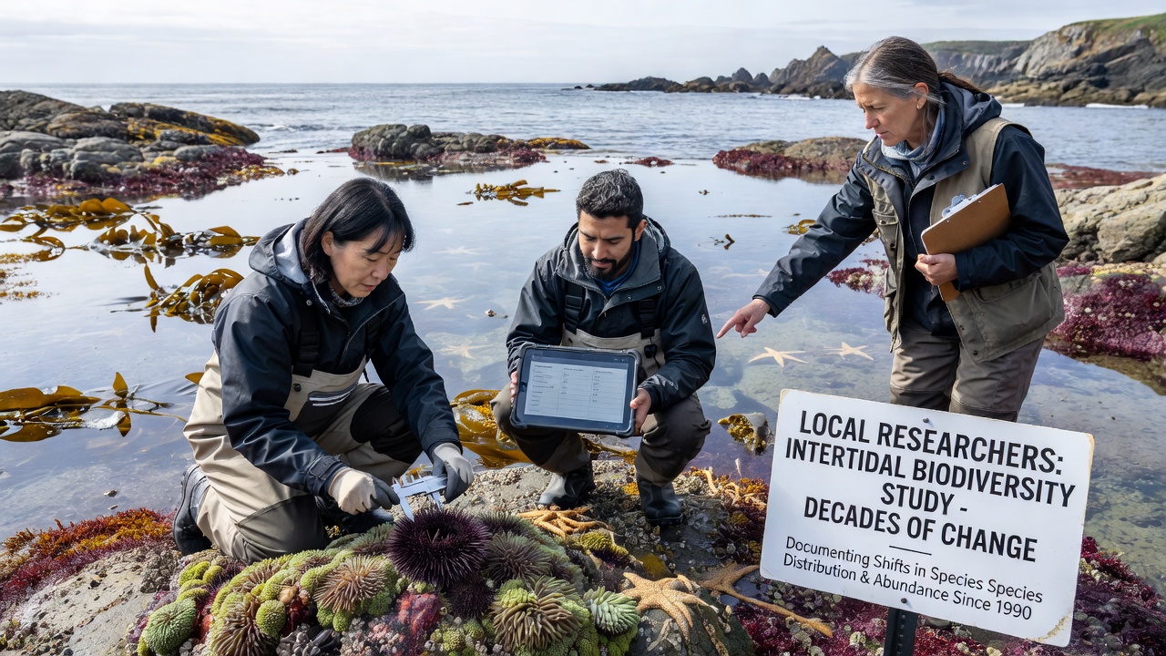 Local Researchers Investigate Intertidal Zone Biodiversity Changes Over Decades